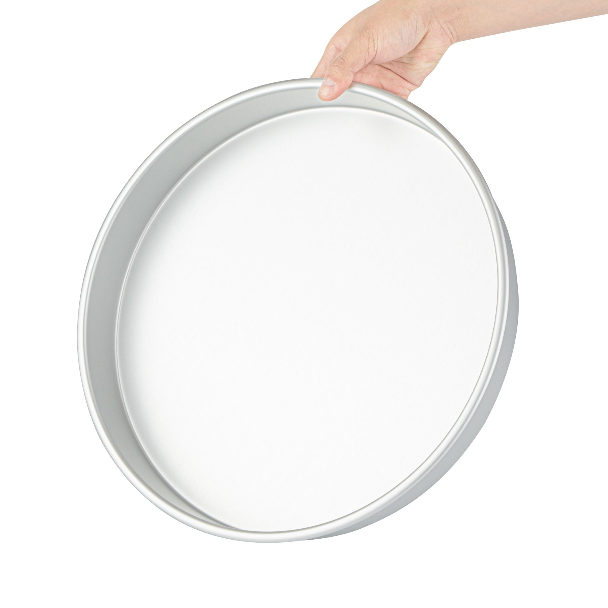 Met Lux Round Aluminum Straight-Sided Cake Pan - 14" x 14" x 2" - 1 count box