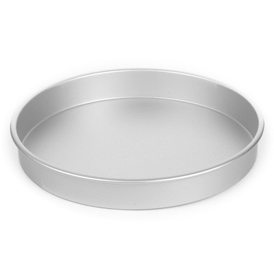 Met Lux Round Aluminum Straight-Sided Cake Pan - 14" x 14" x 2" - 1 count box
