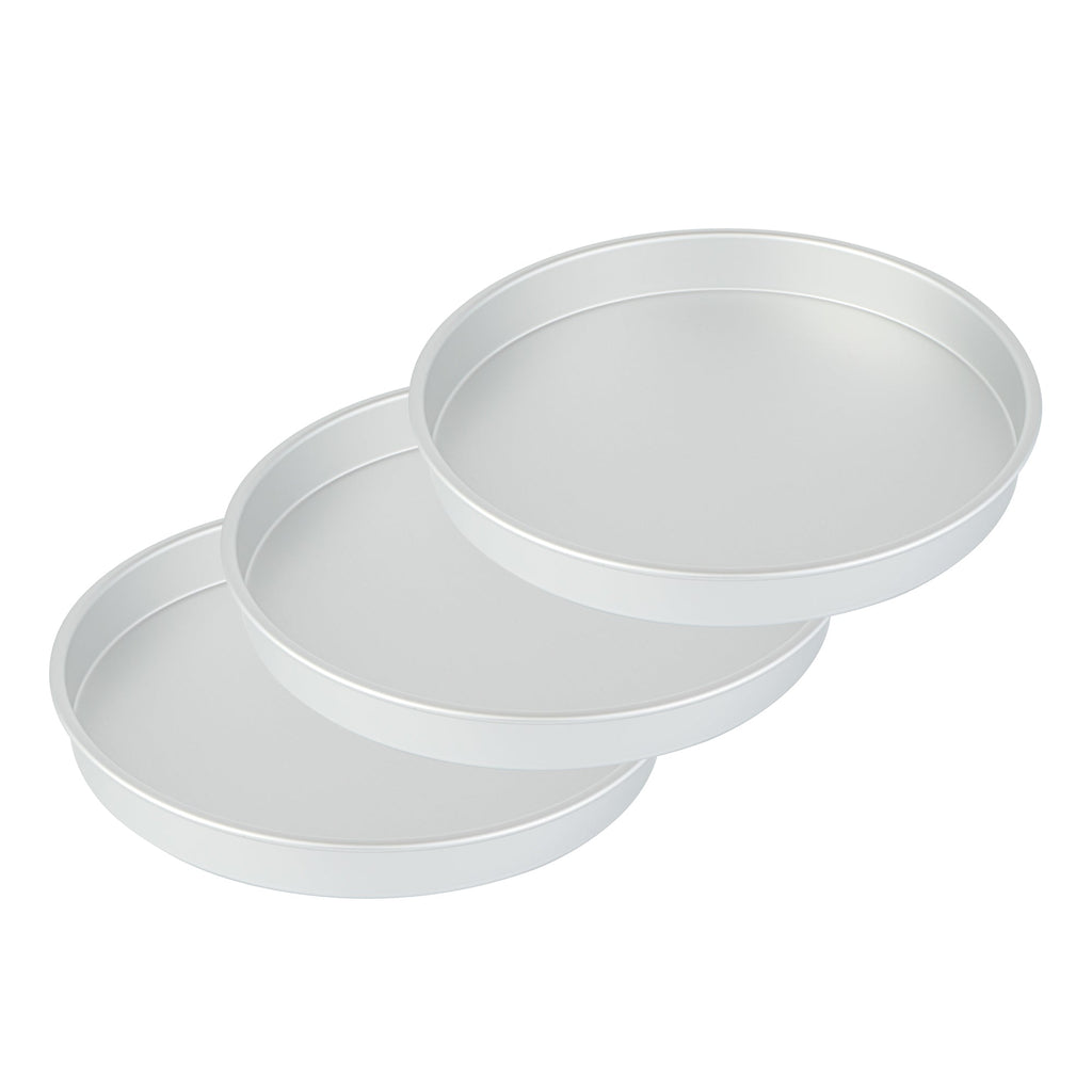 Met Lux Round Aluminum Straight-Sided Cake Pan - 16" x 16" x 2" - 1 count box