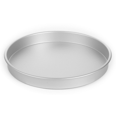 Met Lux Round Aluminum Straight-Sided Cake Pan - 16" x 16" x 2" - 12 count box