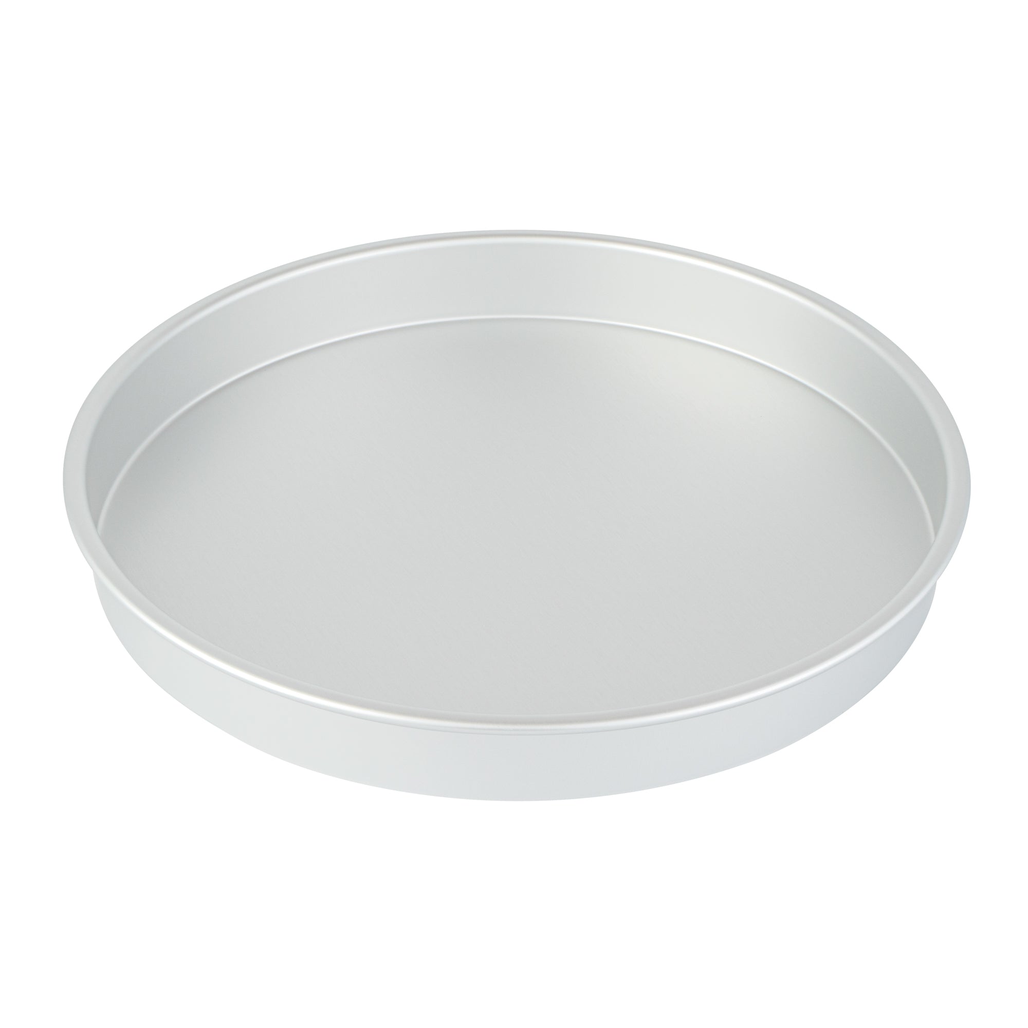 Met Lux Round Aluminum Straight-Sided Cake Pan - 16" x 16" x 2" - 12 count box