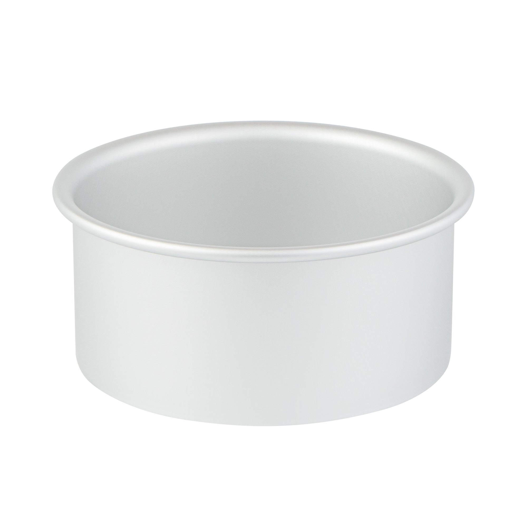 Met Lux Round Aluminum Straight-Sided Cake Pan - 6" x 6" x 3" - 1 count box