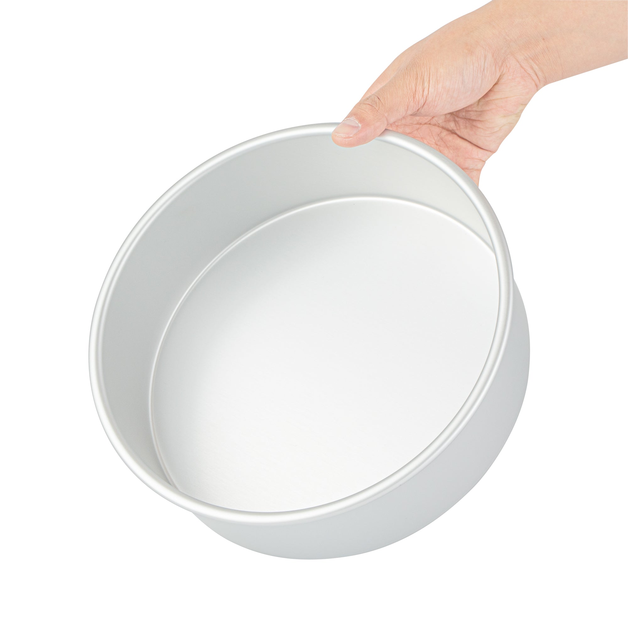 Met Lux Round Aluminum Straight-Sided Cake Pan - 9" x 9" x 3" - 1 count box