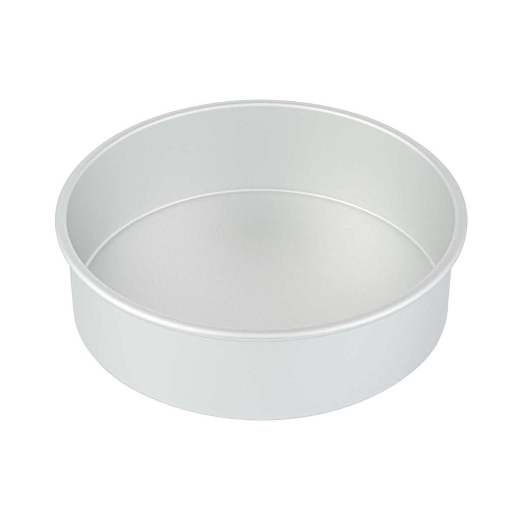 Met Lux Round Aluminum Straight-Sided Cake Pan - 10" x 10" x 3" - 1 count box