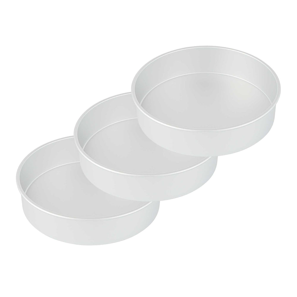 Met Lux Round Aluminum Straight-Sided Cake Pan - 12" x 12" x 3" - 1 count box