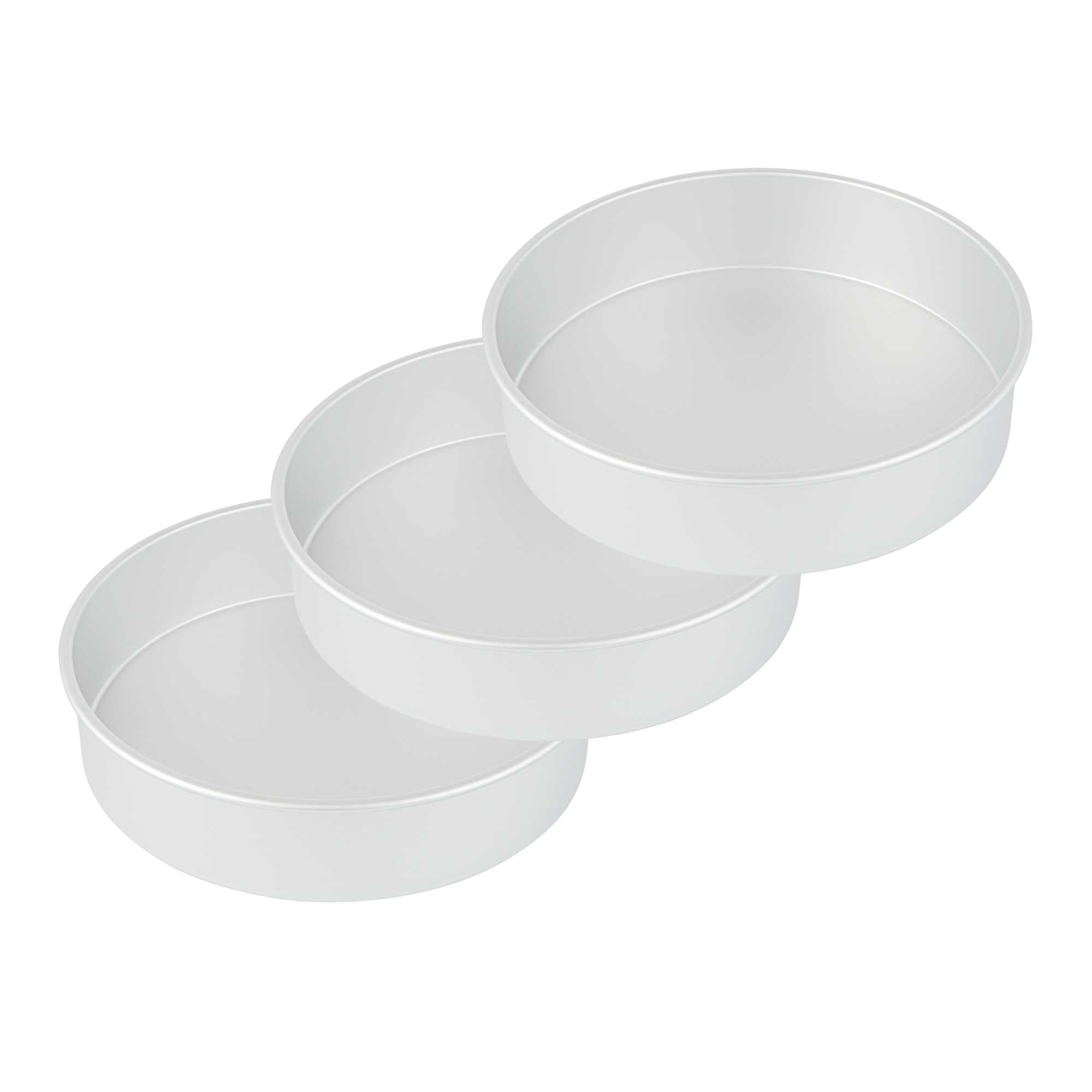 Met Lux Round Aluminum Straight-Sided Cake Pan - 12" x 12" x 3" - 1 count box