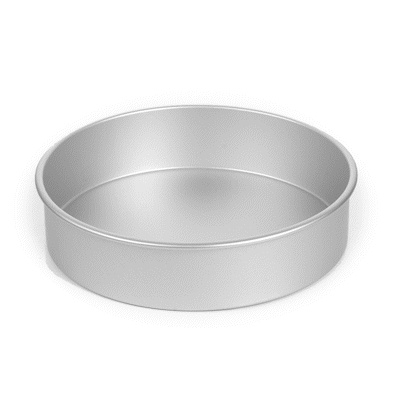 Met Lux Round Aluminum Straight-Sided Cake Pan - 12" x 12" x 3" - 1 count box