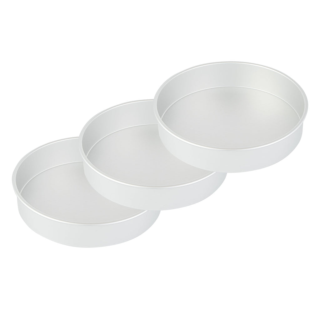 Met Lux Round Aluminum Straight-Sided Cake Pan - 14" x 14" x 3" - 1 count box