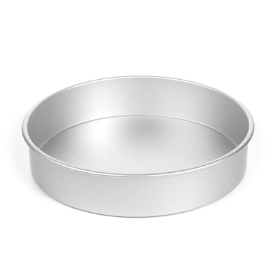 Met Lux Round Aluminum Straight-Sided Cake Pan - 14" x 14" x 3" - 1 count box