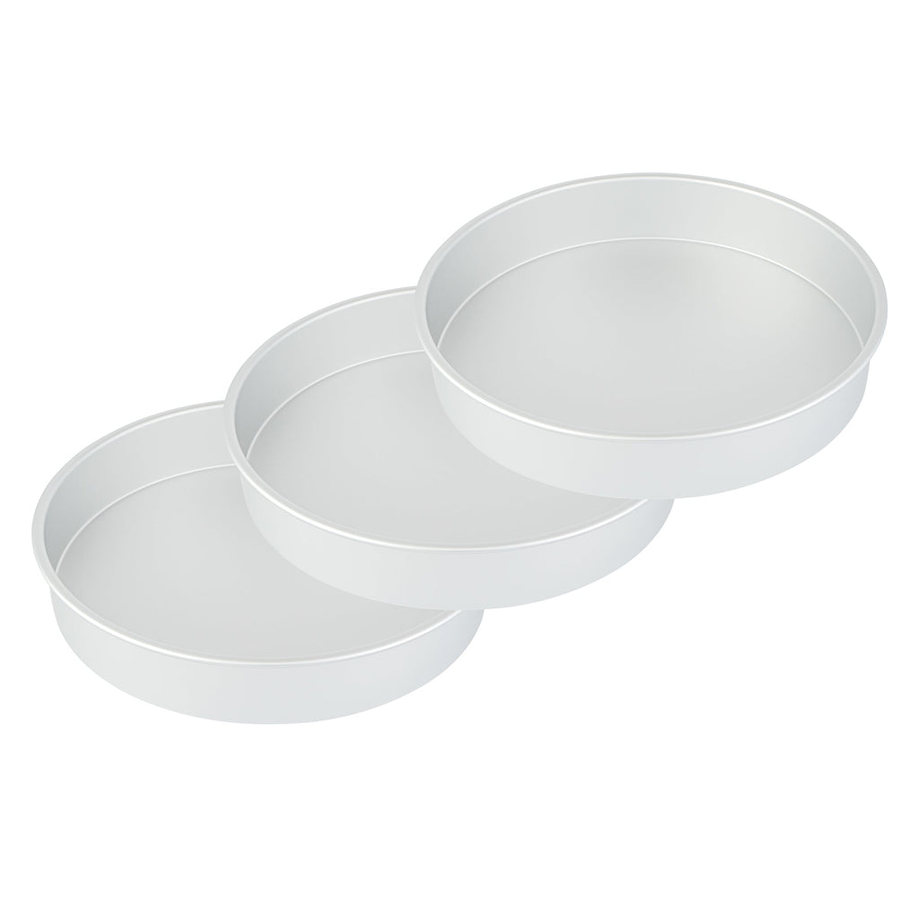 Met Lux Round Aluminum Straight-Sided Cake Pan - 16" x 16" x 3" - 1 count box