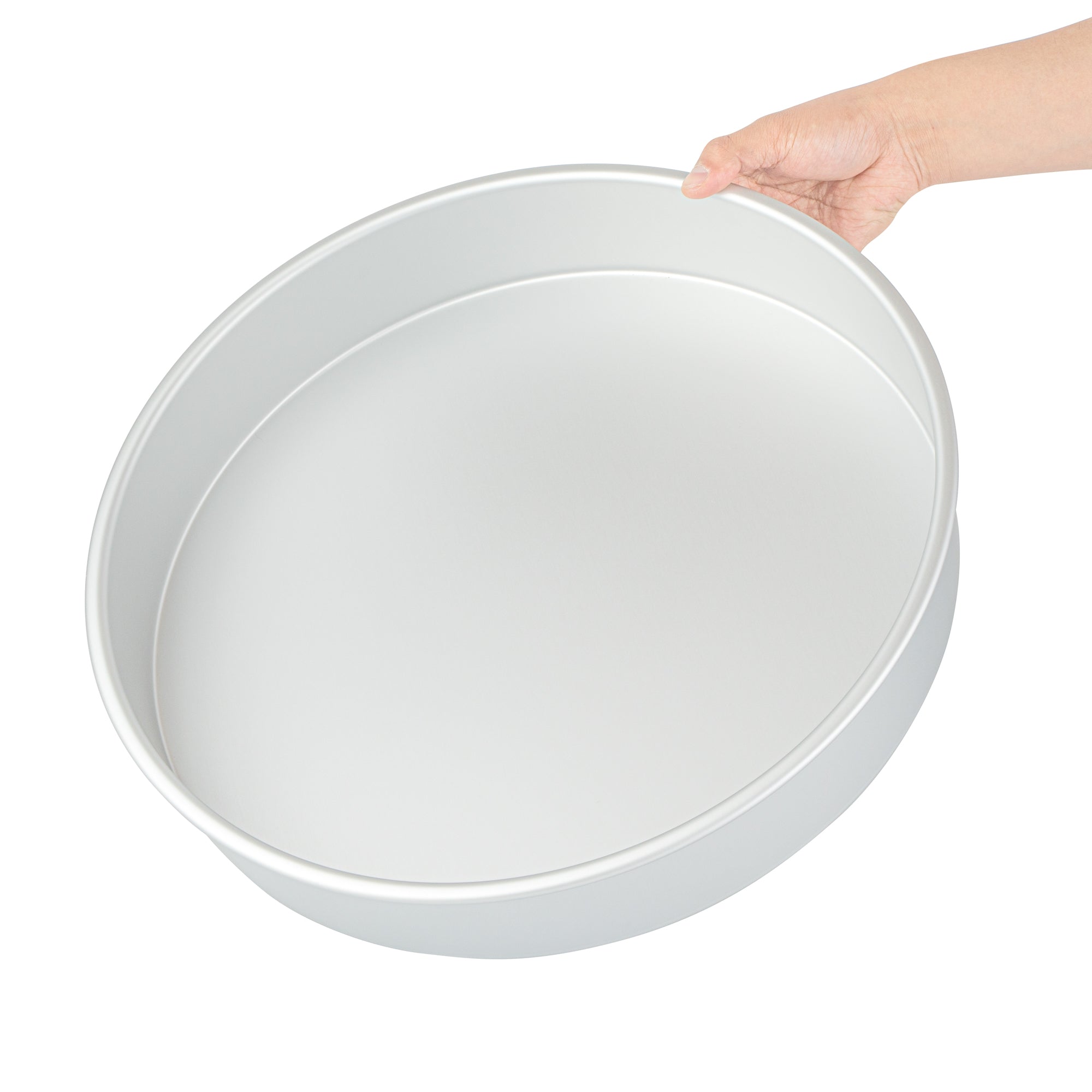 Met Lux Round Aluminum Straight-Sided Cake Pan - 16" x 16" x 3" - 1 count box