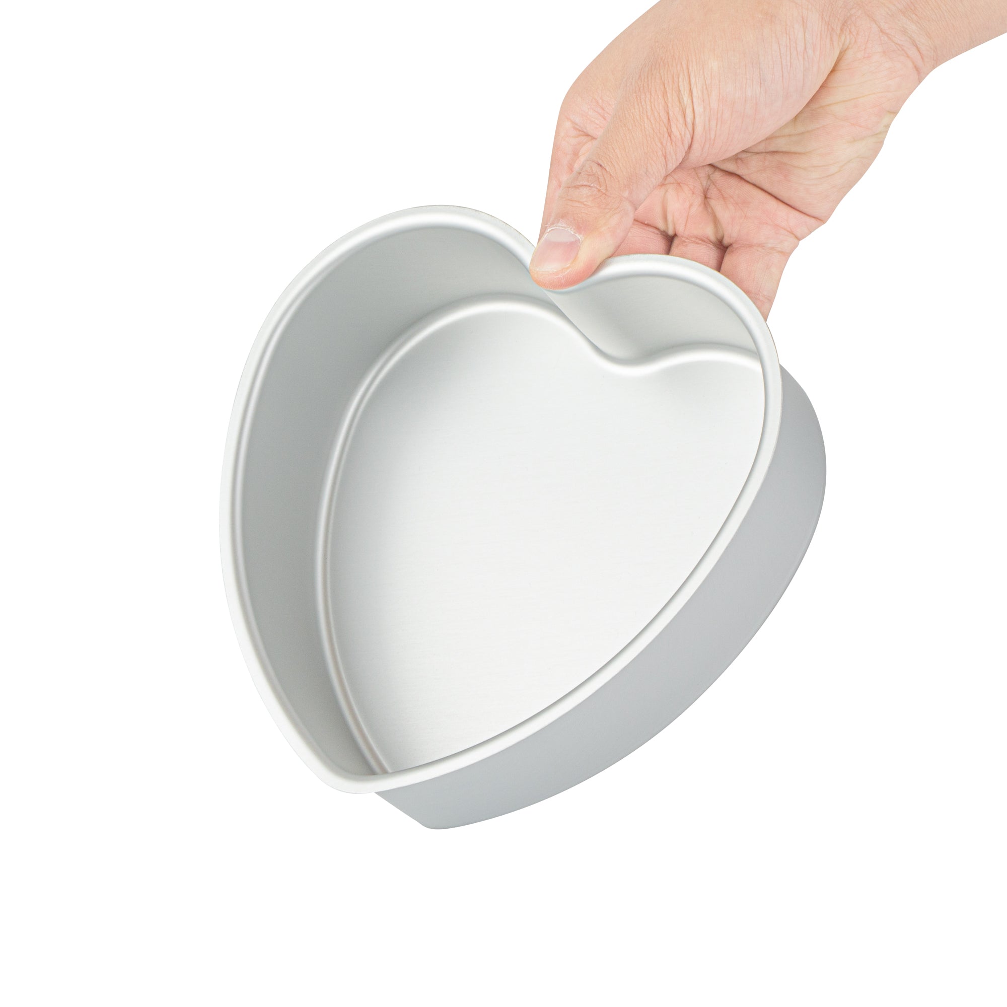 Met Lux Heart Aluminum Cake Pan - 6" x 6" x 2" - 1 count box