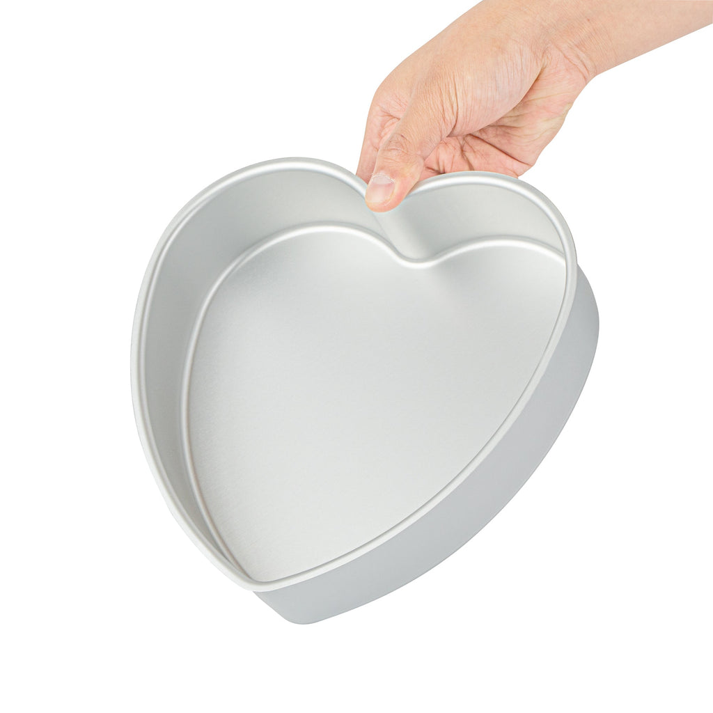 Met Lux Heart Aluminum Cake Pan - 8" x 8" x 2" - 1 count box