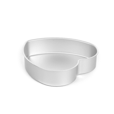 Met Lux Heart Aluminum Cake Pan - 8" x 8" x 2" - 12 count box
