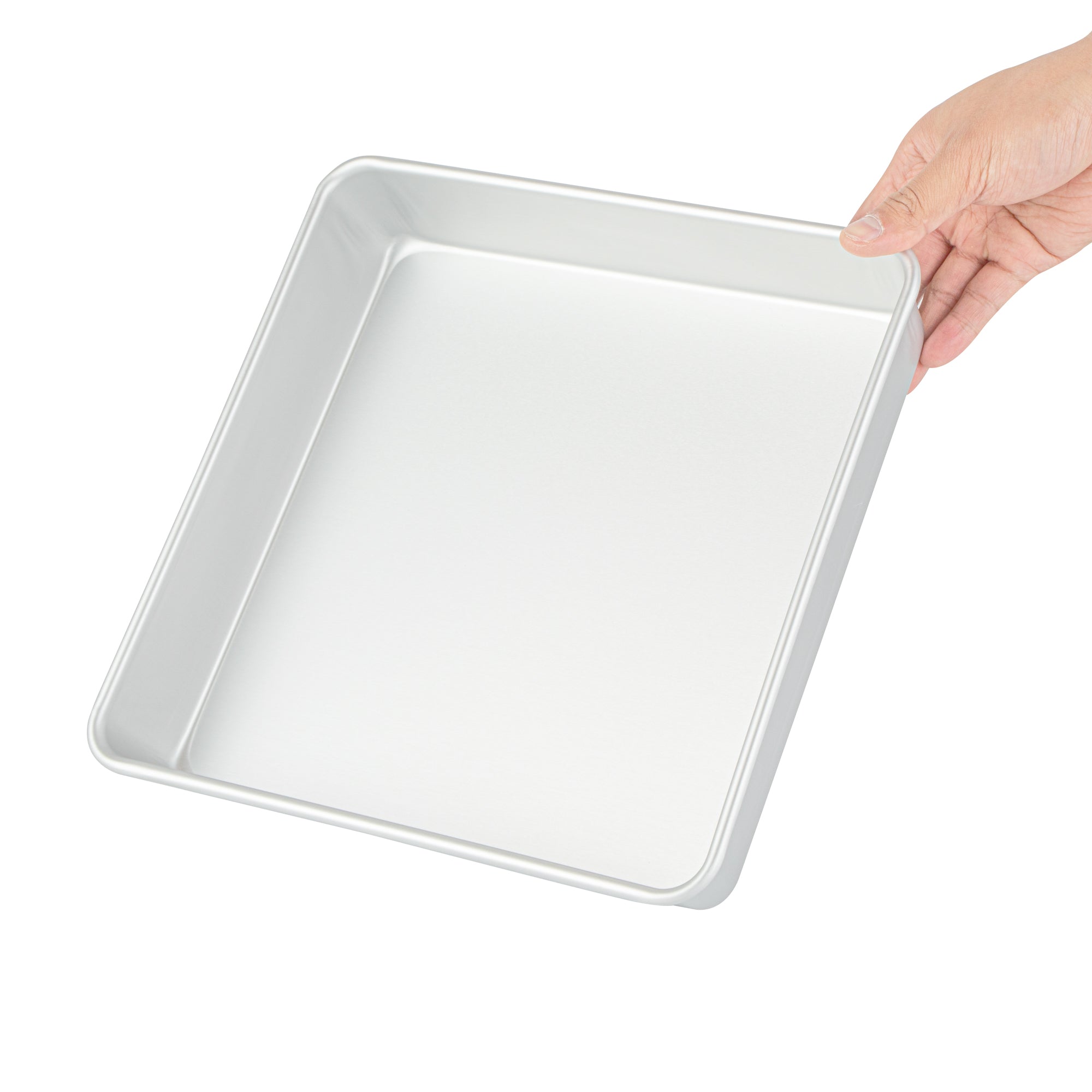 Met Lux Square Aluminum Cake Pan - 10" x 10" x 2" - 1 count box
