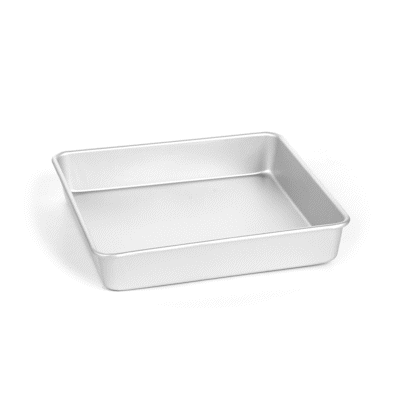 Met Lux Square Aluminum Cake Pan - 10" x 10" x 2" - 1 count box