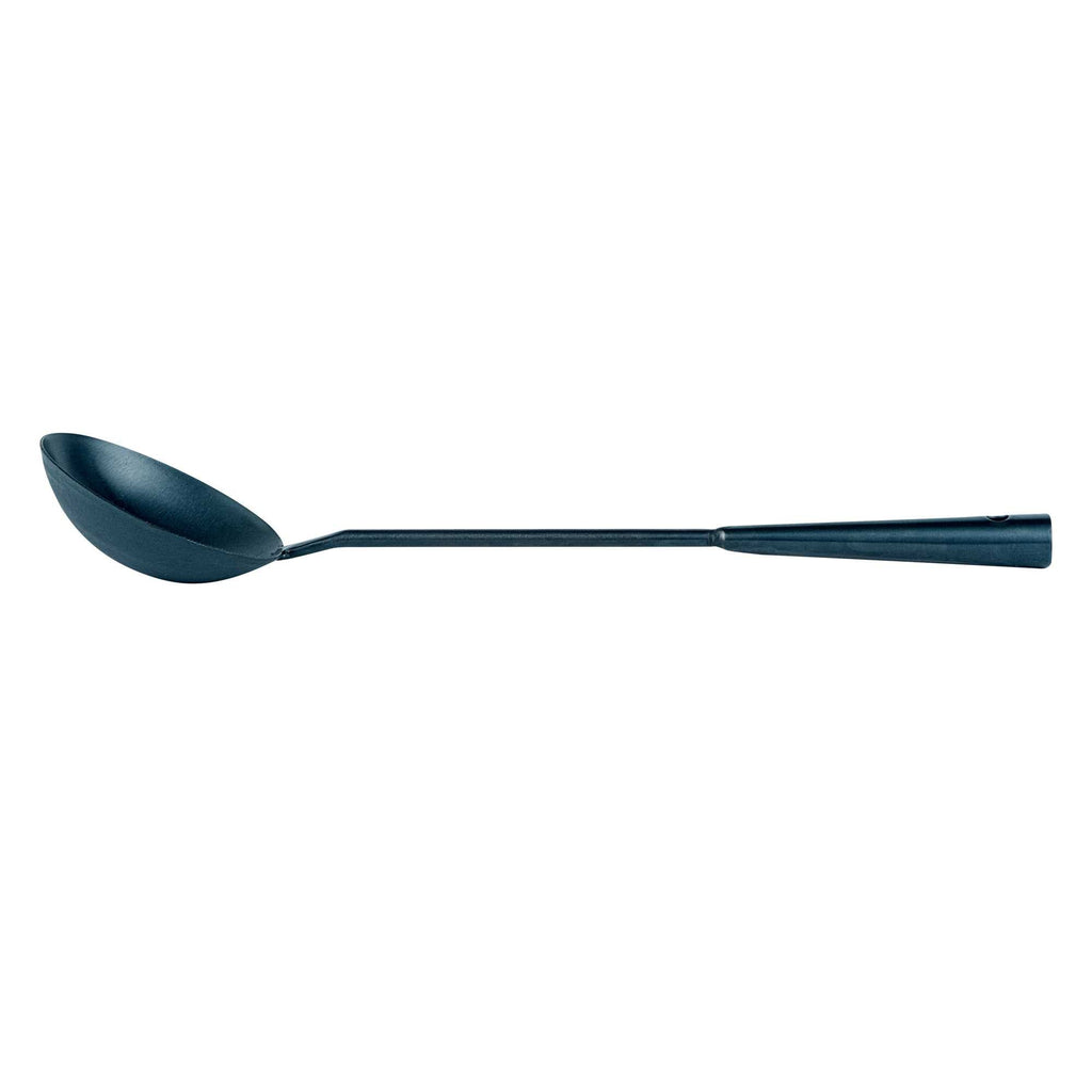 Motomori Blue Carbon Steel Wok Ladle - Pre-seasoned - 16" - 1 count box