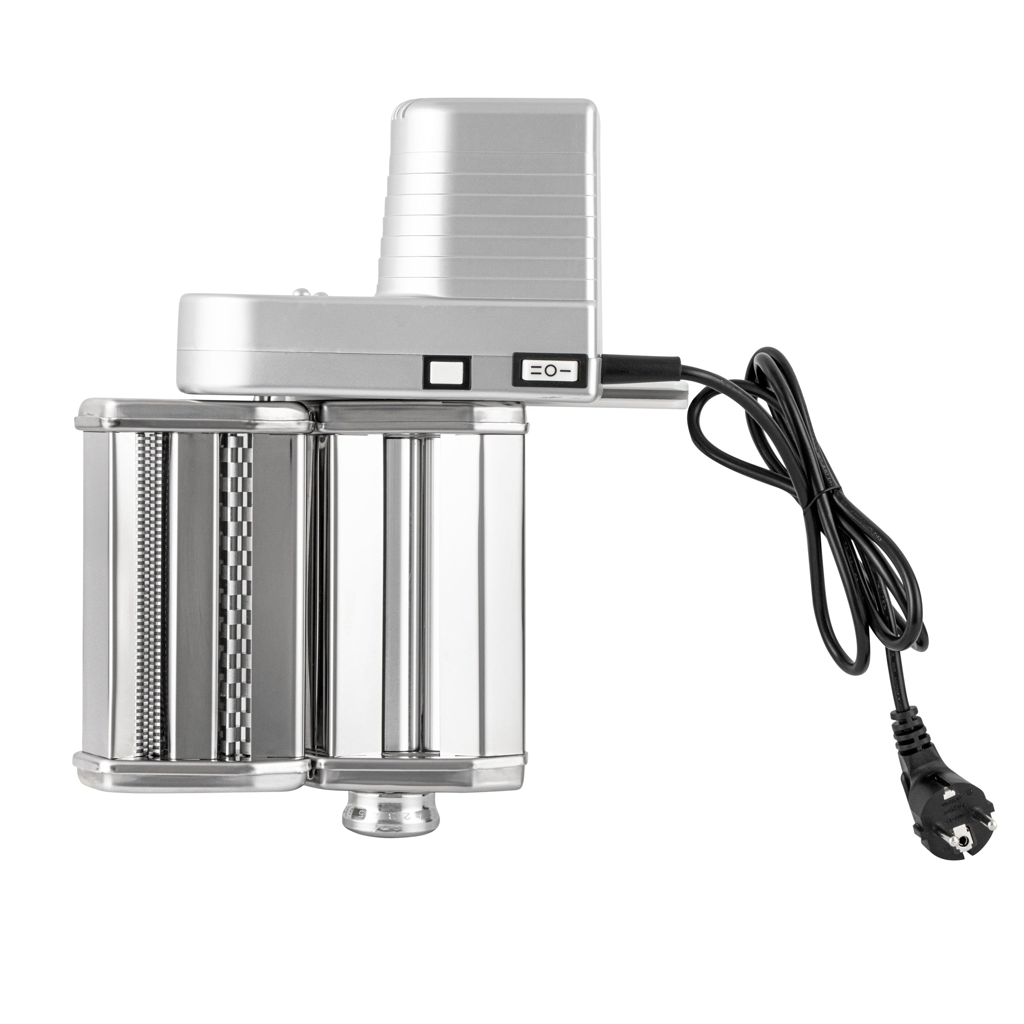 Met Lux Stainless Steel Electric Hybrid Pasta Machine - with 2-Speed Motor, 110V - 1 count box