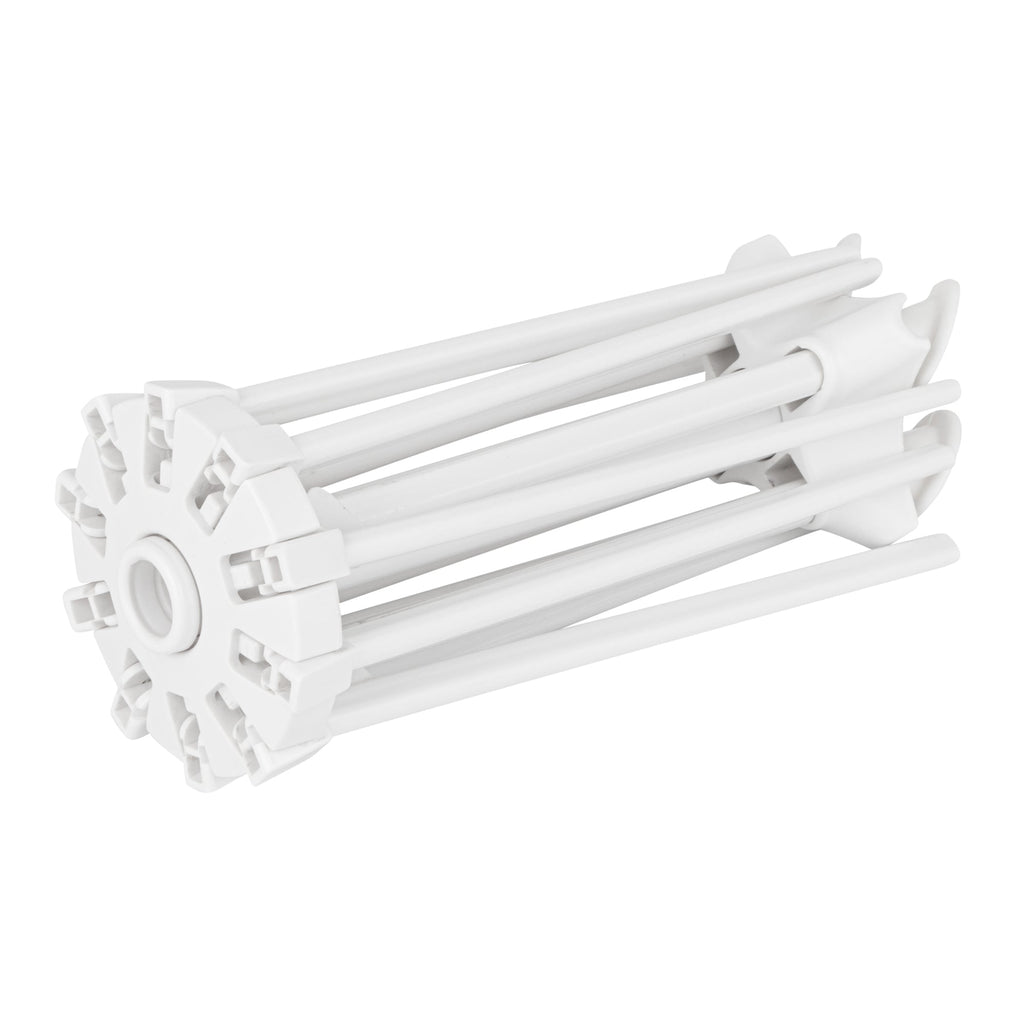 Met Lux 10 lb White Plastic Pasta Drying Rack - with 10 arms, Collapsible - 11" - 1 count box