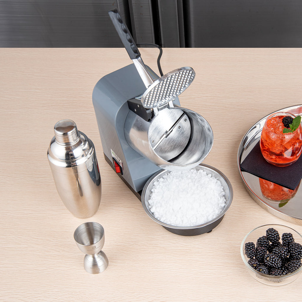 Hi Tek Gray Countertop Ice Crusher - Detachable Inlet & Bowl, 110V, 350W - 1 count box