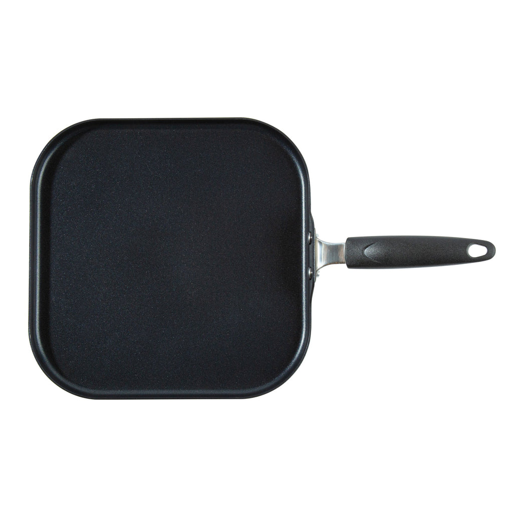 Met Lux Square Aluminum Griddle - Non-Stick, with Bakelite Handles - 11" - 1 count box