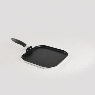 Met Lux Square Aluminum Griddle - Non-Stick, with Bakelite Handles - 11" - 10 count box