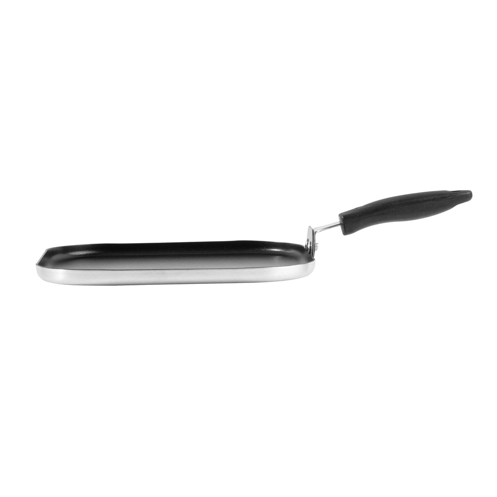 Met Lux Square Aluminum Griddle - Non-Stick, with Bakelite Handles - 11" - 10 count box
