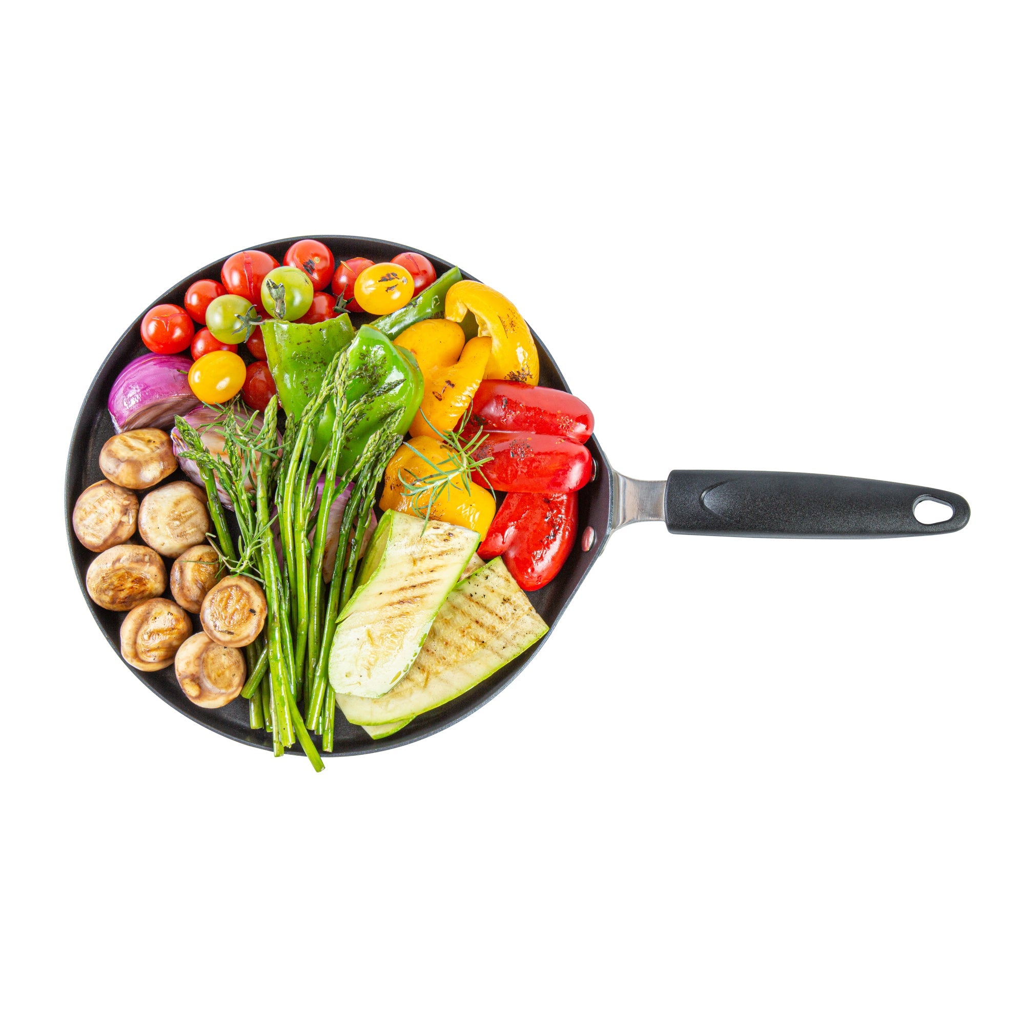 Met Lux Round Aluminum Griddle - Non-Stick, with Bakelite Handles - 10" - 1 count box