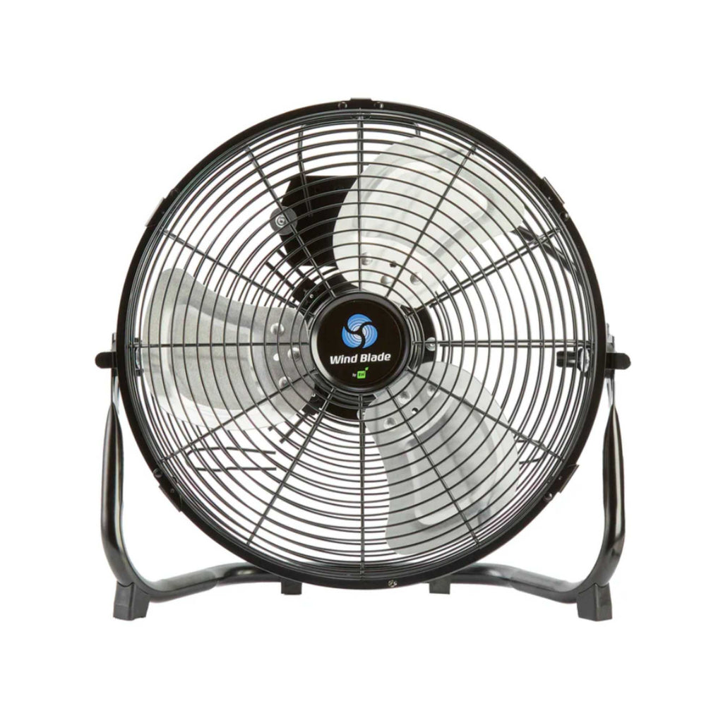 Wind Blade 3-Speed Industrial Floor Fan - Tilt Head, 1/18 HP, 1,680 CFM - 12" - 1 count box