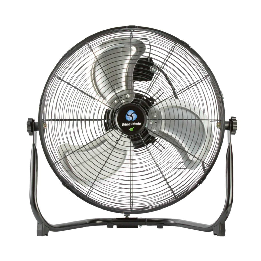 Wind Blade 3-Speed Industrial Floor Fan - Tilt Head, 1/7 HP, 4,080 CFM - 18" - 1 count box