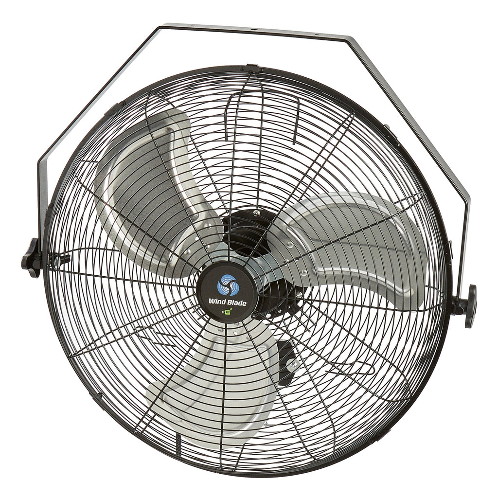 Wind Blade 3-Speed Industrial Wall-Mount Fan - Tilt Head, 1/6 HP, 4,650 CFM - 20" - 1 count box