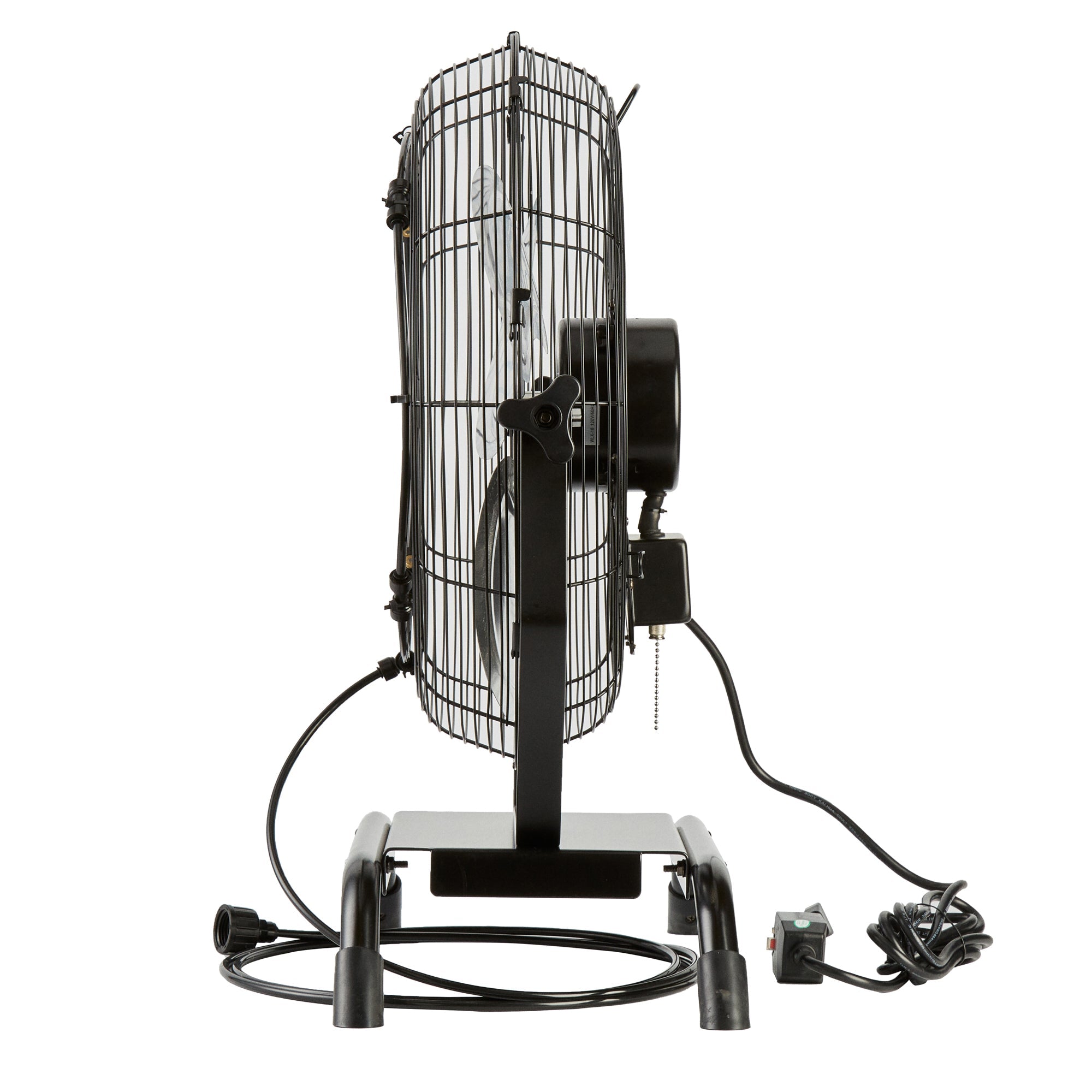 Wind Blade 3-Speed Industrial Floor / Wall-Mount Fan - with Misting Kit, 1/7 HP, 4,020 CFM - 18" - 1 count box