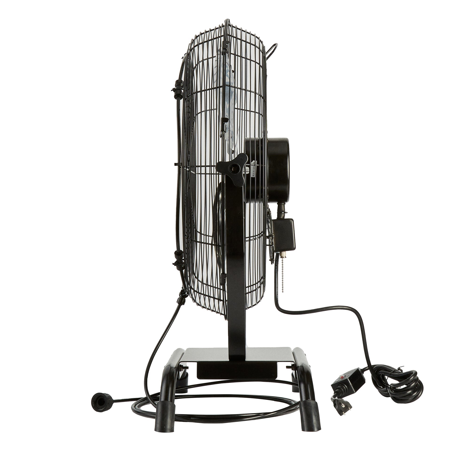 Wind Blade 3-Speed Industrial Floor / Wall-Mount Fan - with Misting Kit, 1/6 HP, 4,650 CFM - 20" - 1 count box