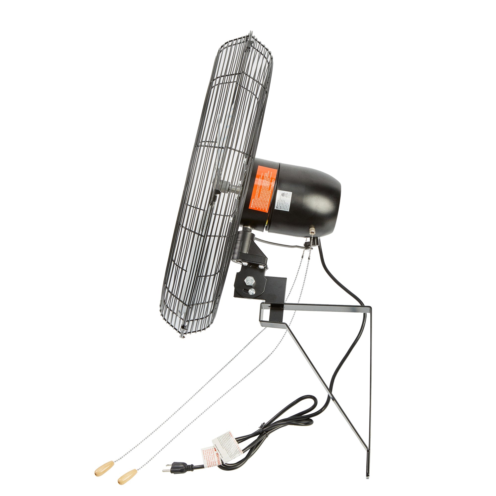 Wind Blade 3-Speed Oscillating Industrial Wall-Mount Fan - Tilt Head, 1/4 HP, 6,550 CFM - 24" - 1 count box