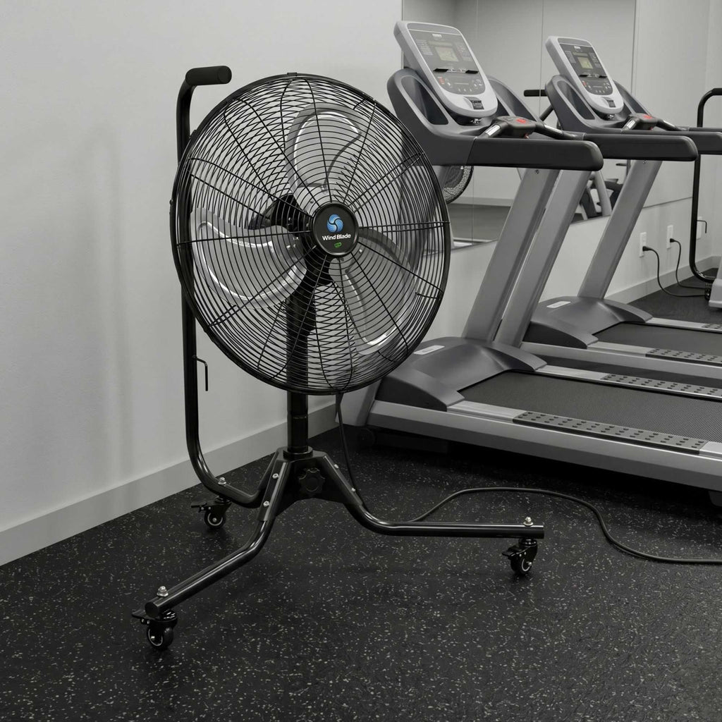 Wind Blade 3-Speed Portable Industrial Floor Fan - Tilt Head, 1/7 HP, 3,900 CFM - 18" - 1 count box