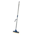 RW Clean Blue Cellulose Sponge Mop - with Handle, Scouring Pad Attachment - 10 1/4" - 1 count box