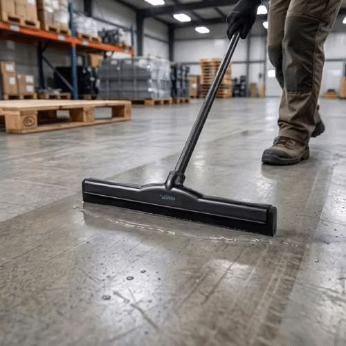 Clean Tek Professional Black Plastic Floor Squeegee - 18" - 1 count box