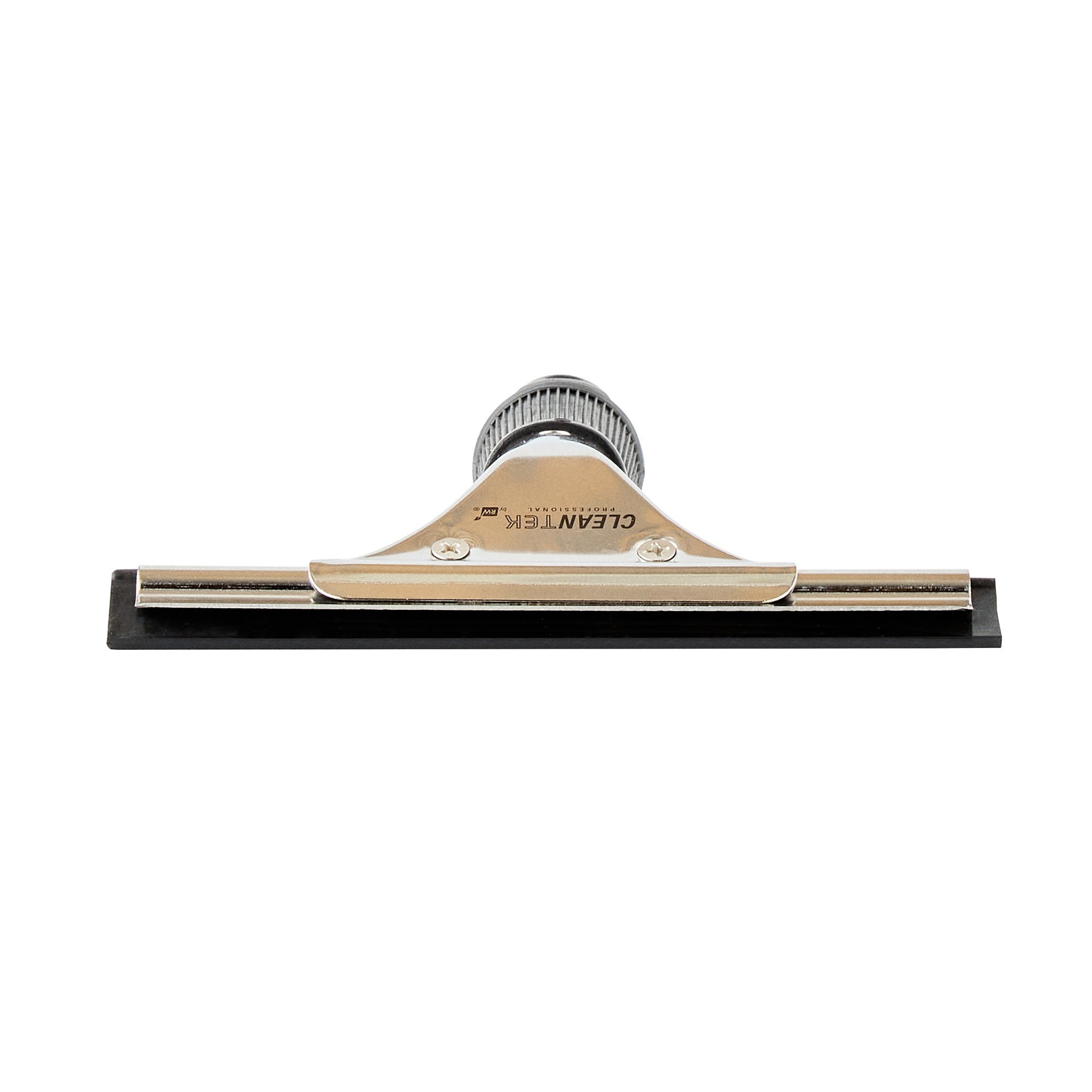 Clean Tek Professional Stainless Steel Window Squeegee - with Black Rubber Grip - 6" - 1 count box