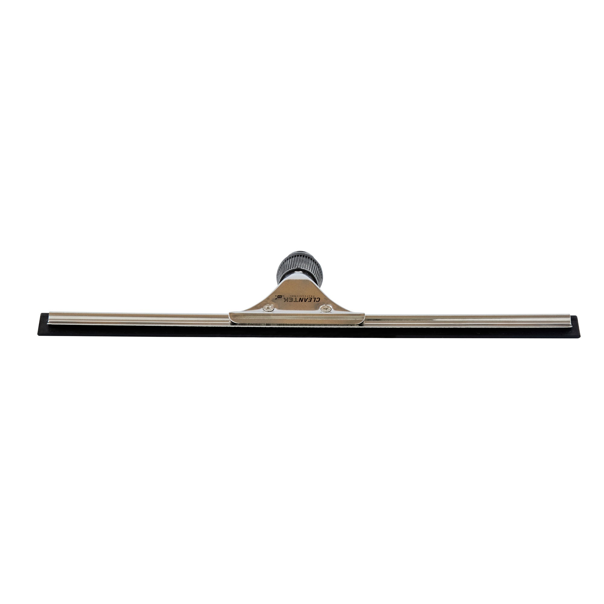 Clean Tek Professional Stainless Steel Window Squeegee - with Black Rubber Grip - 13 3/4" - 1 count box
