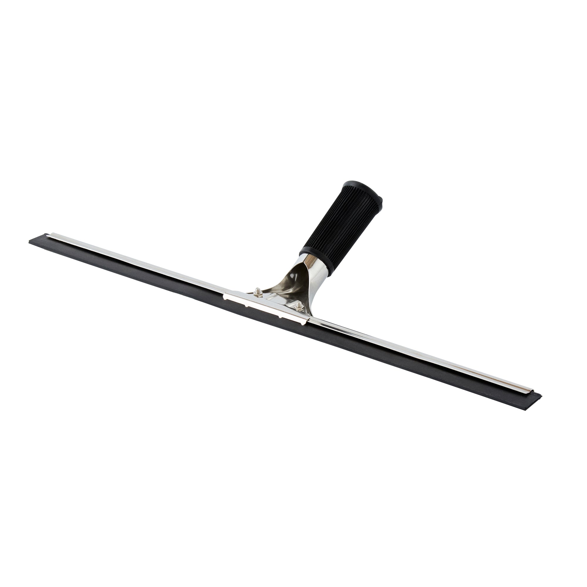 Clean Tek Professional Stainless Steel Window Squeegee - with Black Rubber Grip - 17 3/4" - 1 count box