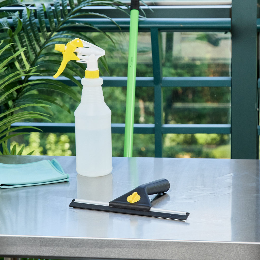 Clean Tek Professional Black Plastic Window Squeegee - 9 3/4" - 1 count box