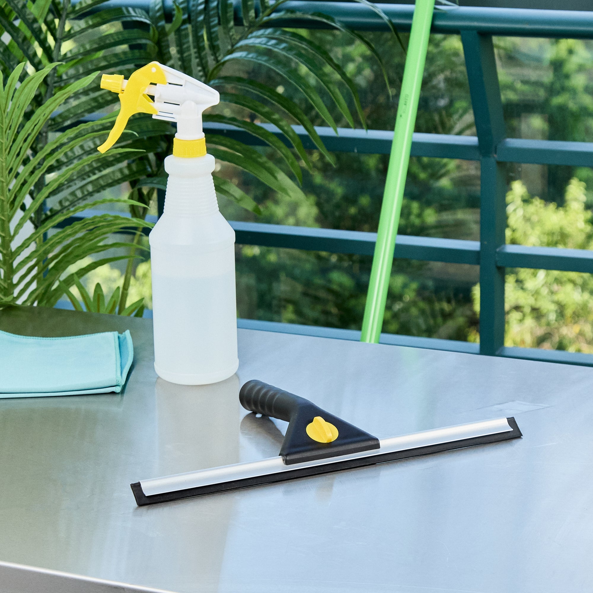 Clean Tek Professional Black Plastic Window Squeegee - 13 3/4" - 1 count box