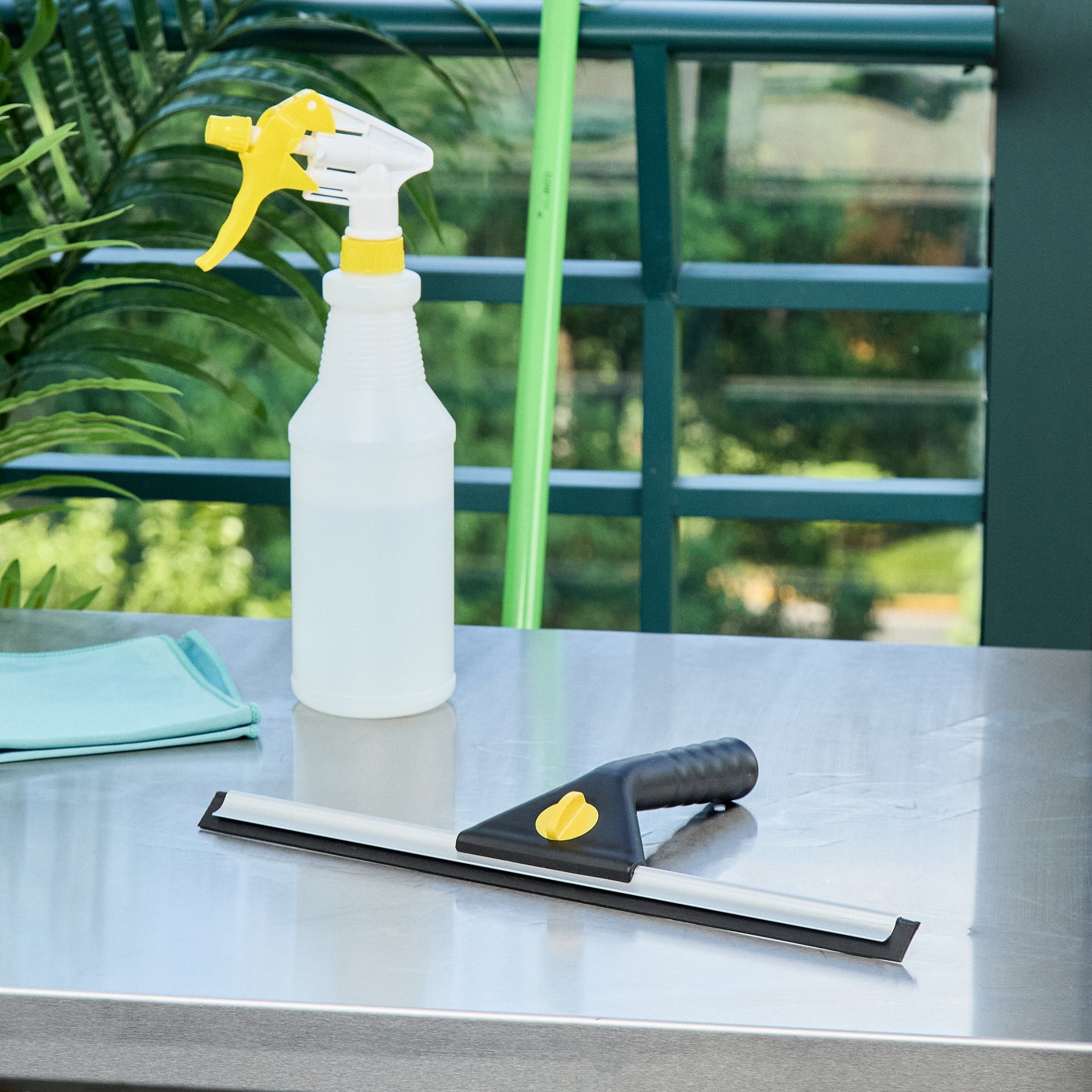 Clean Tek Professional Black Plastic Window Squeegee - 13 3/4" - 1 count box