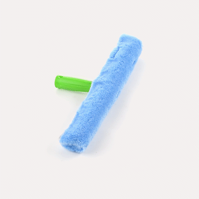 Clean Tek Professional Blue Synthetic Window Strip Washer Sleeve - with T-Bar Handle - 15" - 1 count box