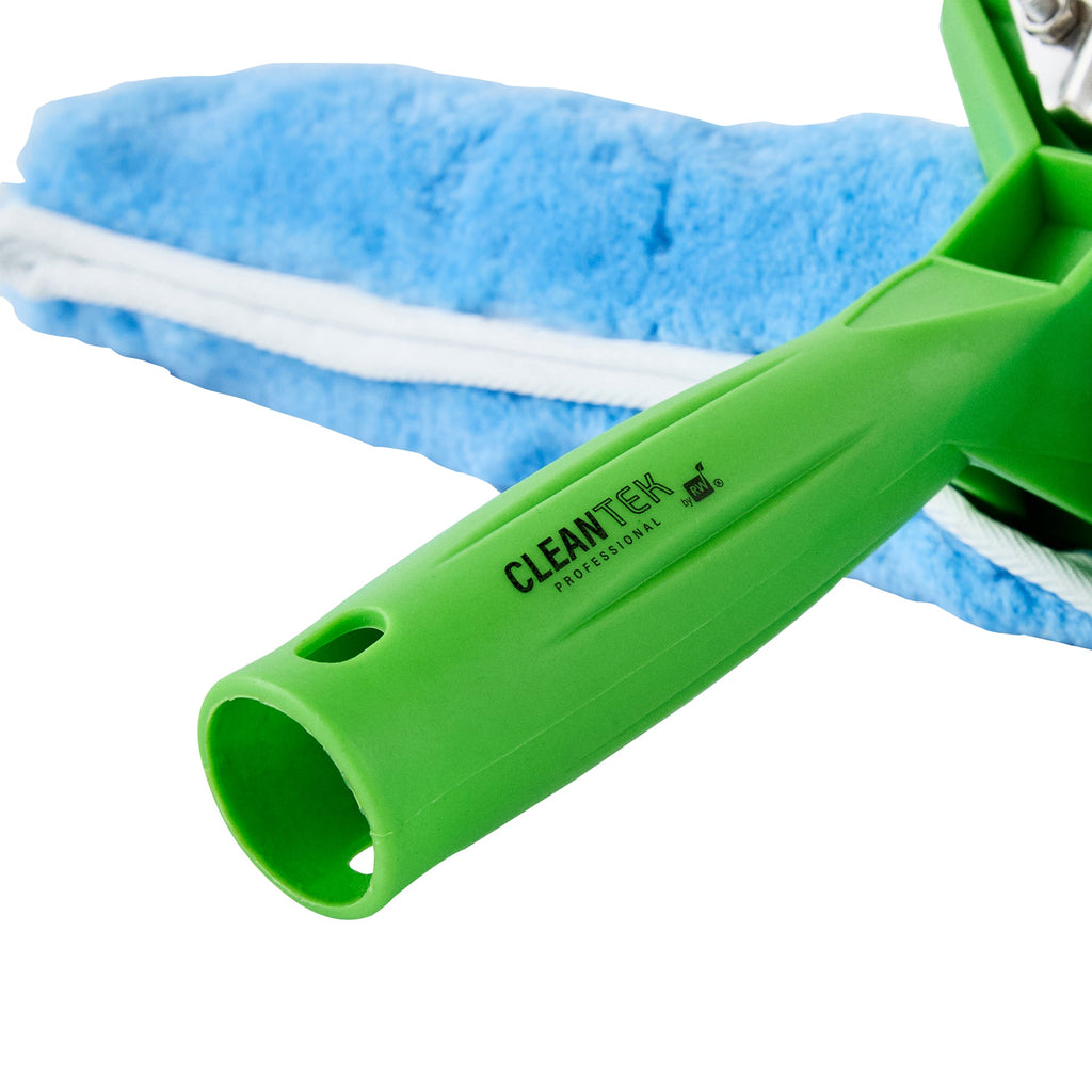 Clean Tek Professional Blue Synthetic Window Squeegee - with Strip Washer Sleeve, T-Bar Handle - 15" - 1 count box