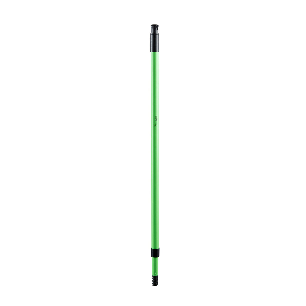 Clean Tek Professional Green Steel 2-Section Telescopic Handle - for Window Strip Washer and Floor Squeegee, Threaded -29 1/2" - 1 count box
