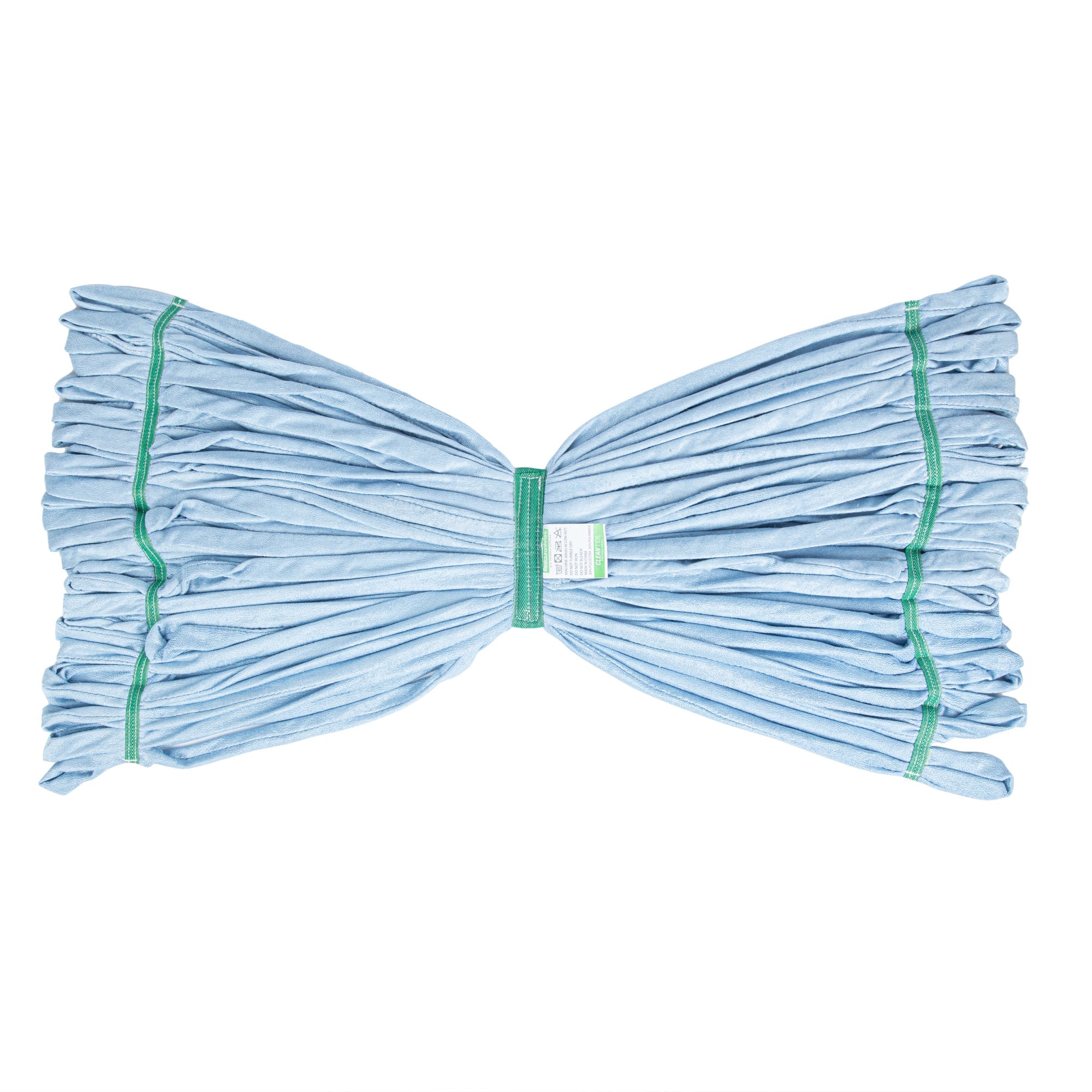 Clean Tek Professional 24 oz Blue Microfiber Heavy Duty Wet Mop Head - with 1 1/4" Headband- 1 count box
