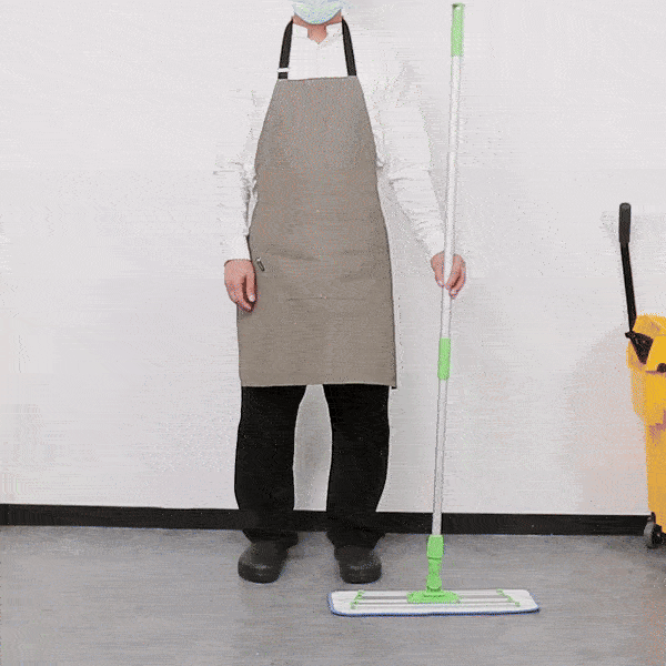 Clean Tek Professional Green Microfiber Mop - with Wet Mop Pad - 19 3/4" - 1 count box