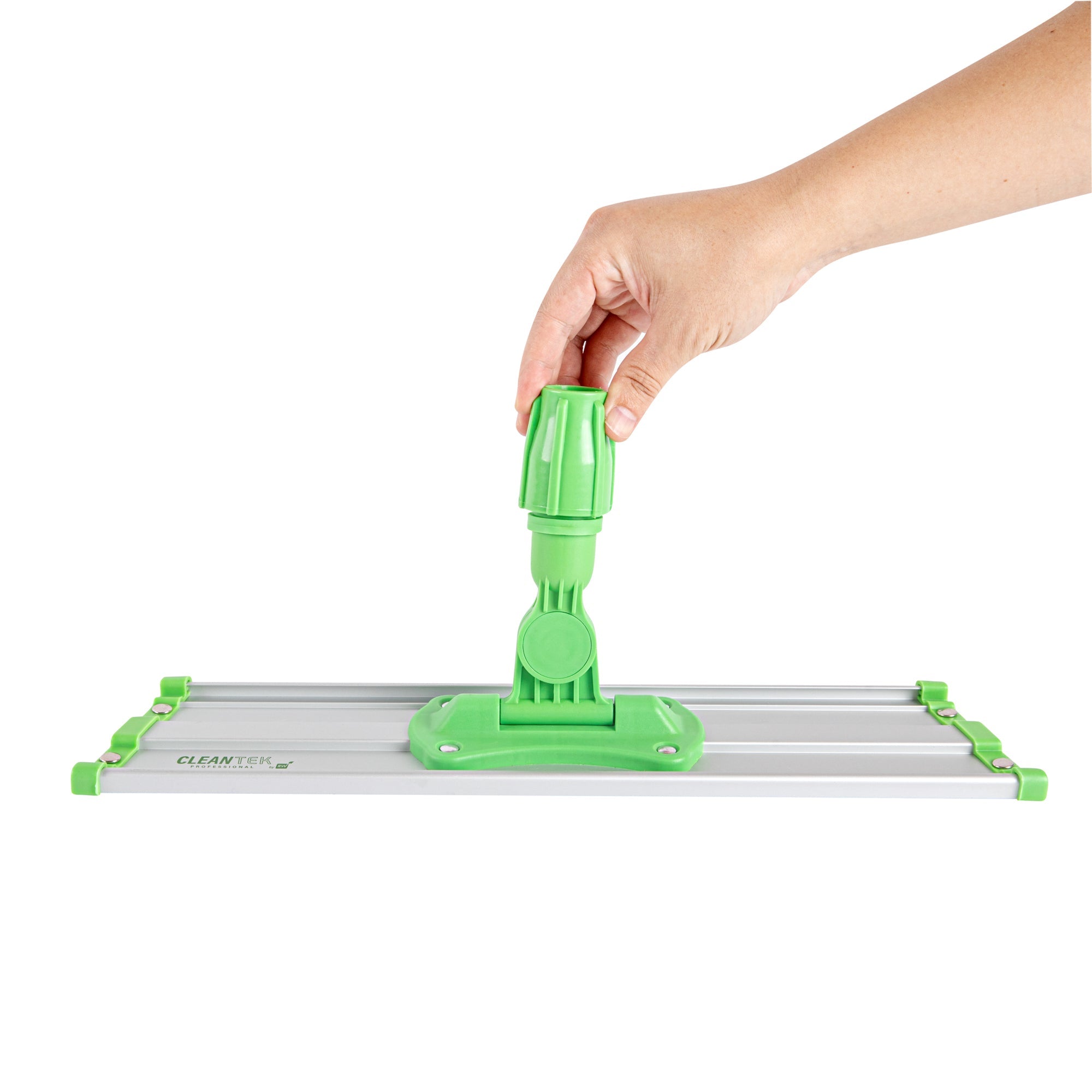 Clean Tek Professional Green Hook & Loop Microfiber Wet / Dry Mop Frame - 16" - 1 count box