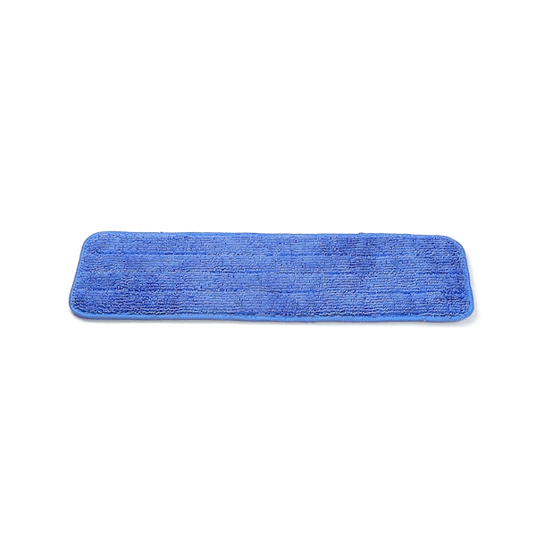 Clean Tek Professional Blue Microfiber Hook and Loop Wet / Dry Mop Pad - 19 3/4" x 5 3/4" - 1 count box